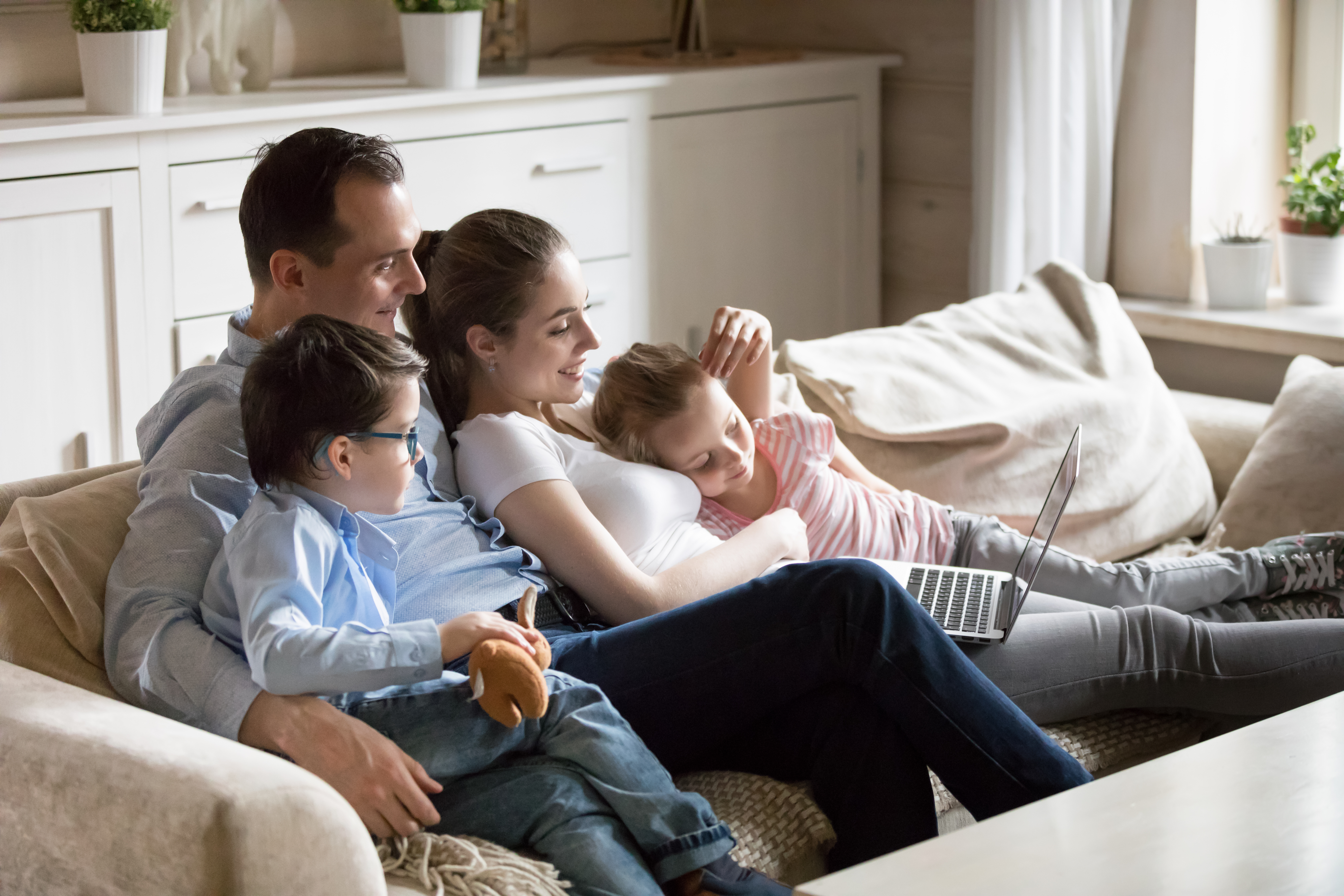 Baltimore family at home