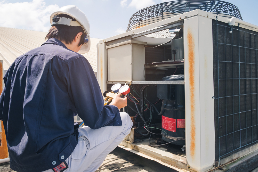 heating and cooling system installation